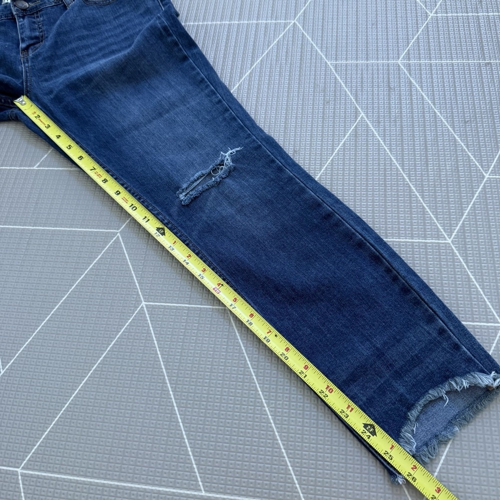 Free People Jeans Size 29 Slim Skinny‎ Distressed Raw Hem - Picture 8 of 8